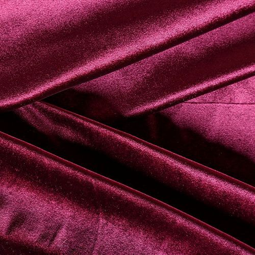 Бархат-лайкра 002-04108 брусничный однотонный
