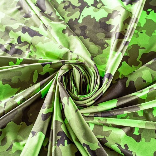 Лайкра 005-01231 хаки принтованный