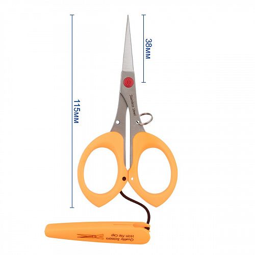 Ножницы Gamma для рукоделия 115 мм ROS-03 оранжевый