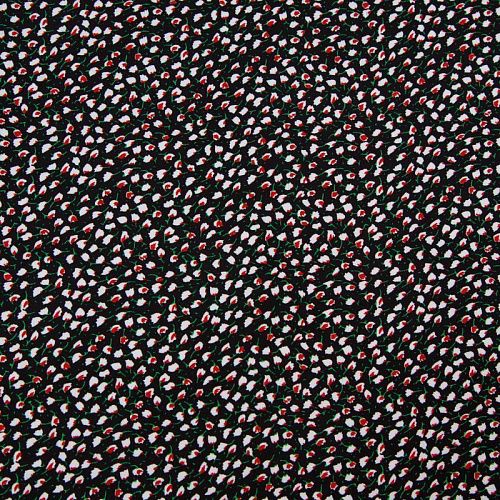 Штапель 069-12431 черный принтованный