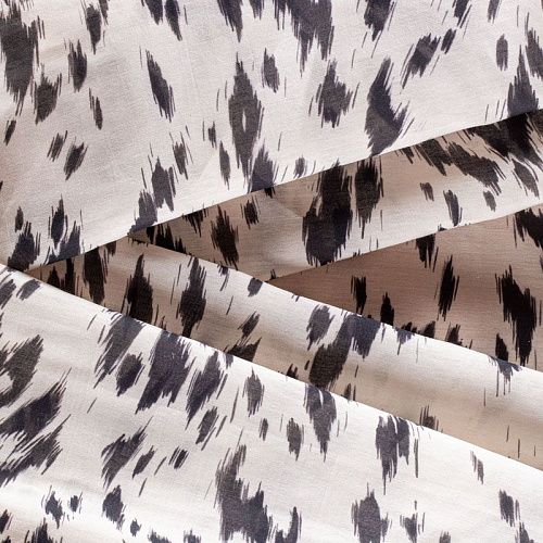 Батист 003-00873 экрю принтованный