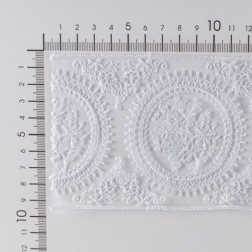 Кружево Gamma 93 мм сетка GKM-9301-001 белый