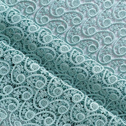Гипюр-макраме 012-10419 ментоловый
