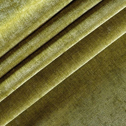 Ткань портьерная шенилл h-300 см 21-02-09463 темно-салатовый однотонный