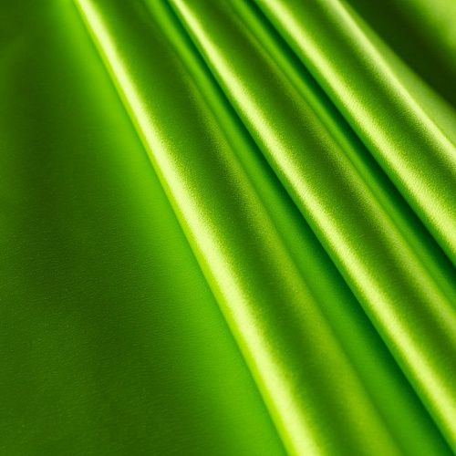 Атлас ватуссо К2-0082 лаймовый однотонный