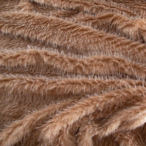 Мех искусственный на трикотажной основе 037-20752 светло-коричневый