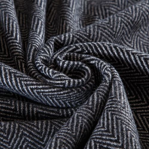 Ткань пальтовая 040-19128 серый принтованный