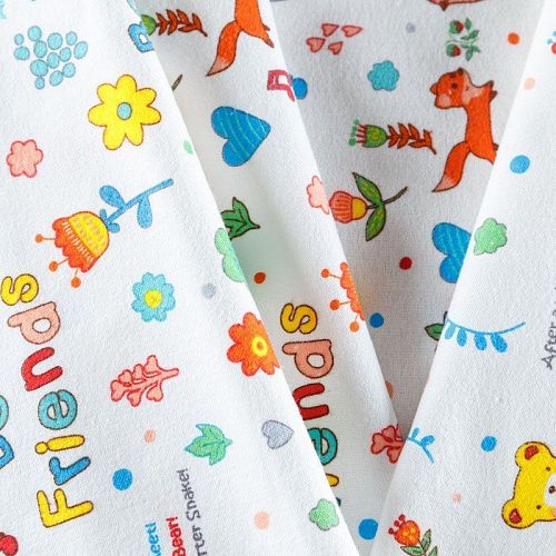 Фланель 060-08260 белый принтованный