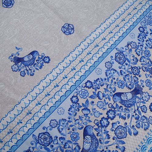 Рогожка 048-13894 серый принтованный