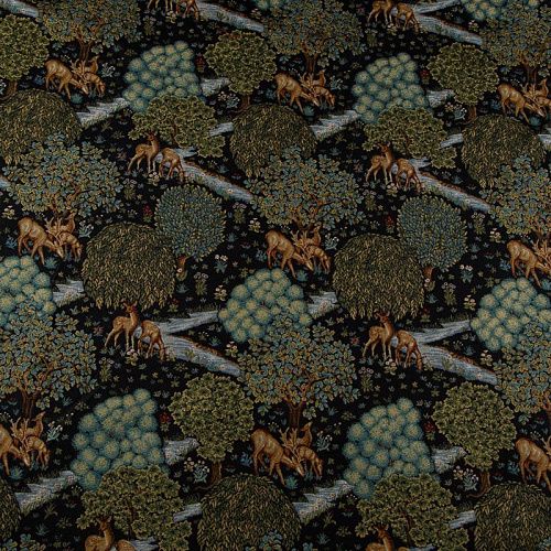 Гобелен У. Моррис Ручей 22-02-15838 темно-синий