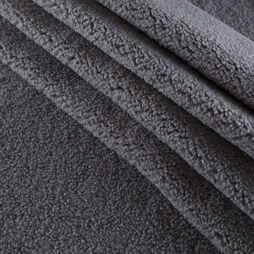 Мех искусственный 037-15251 серый однотонный