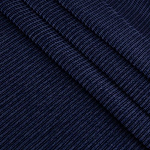 Вельвет 008-19973 темно-синий однотонный
