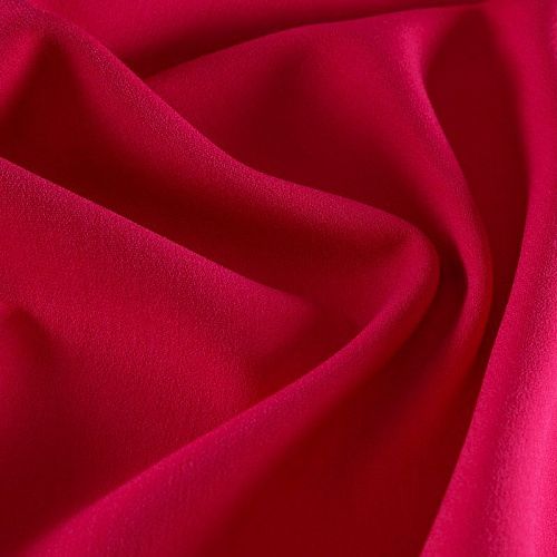 Креп двойной 026-16202 малиновый однотонный