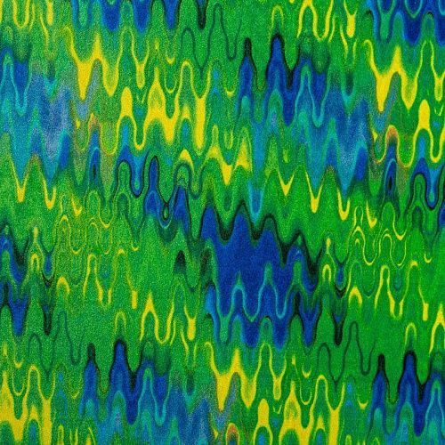 Бархат стрейч 002-04308 зеленый принтованный