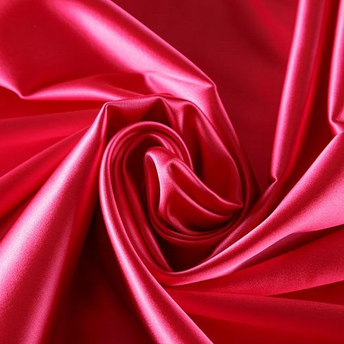 Атлас ватуссо 001-04482 малиновый однотонный