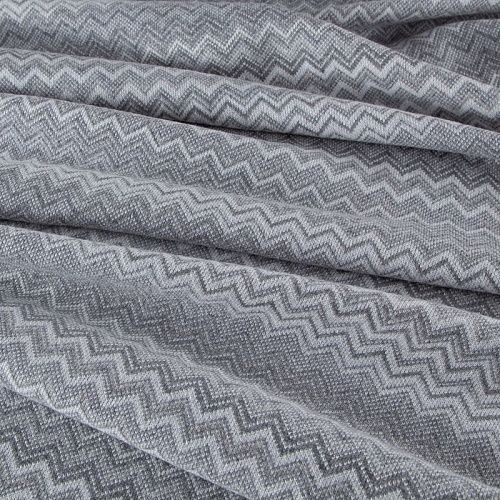 Трикотаж шерстяной вязаный Missoni 056-19776 бело-серый