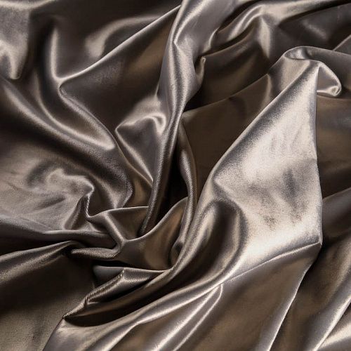 Бархат К22-674 жемчужно-серый однотонный