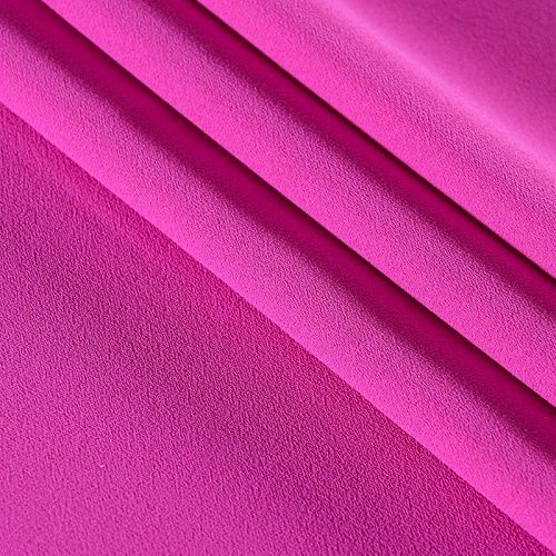 Креп 026-11695 фуксия однотонный