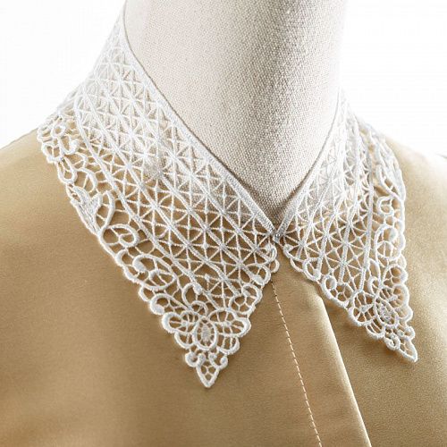 Воротник кружевной 400х65 мм 96206 белый