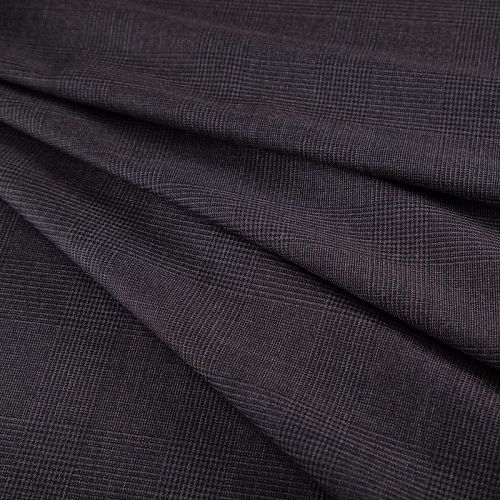 Шерсть костюмная 025-20383 графитовый клетка