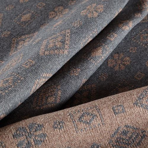 Трикотаж 2-х сторонний вязаный 056-05816 серо-бежевый