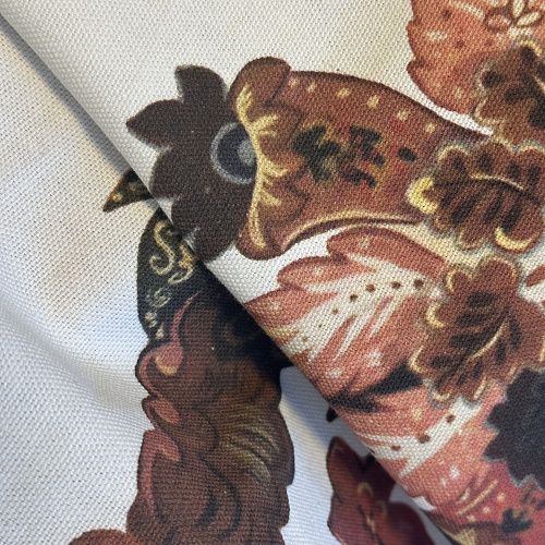 Ткань портьерная h-325 см Т391-02-108 молочный принтованный