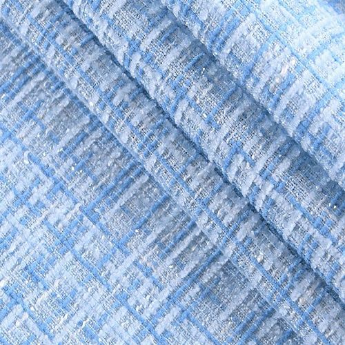 Твид шанель 052-10701 разбеленный голубой