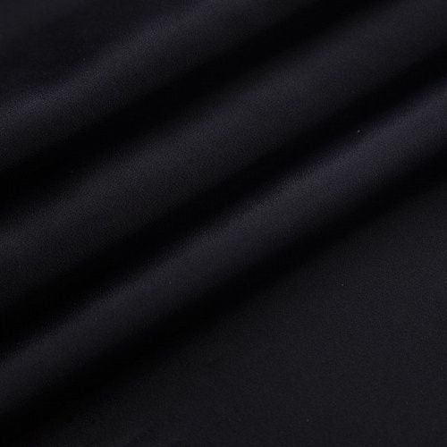Шелк-вискоза 064-17098 черный однотонный