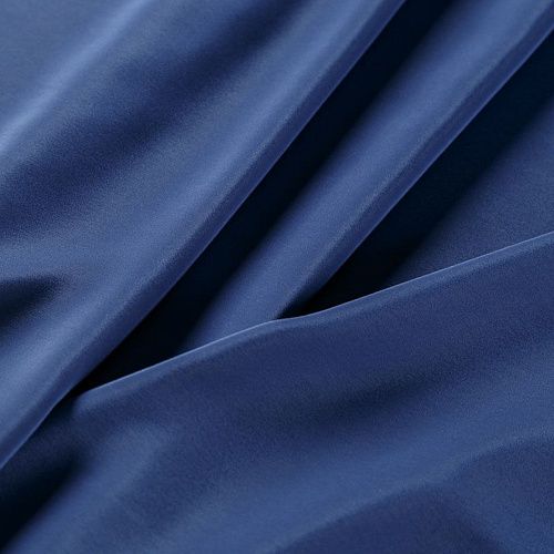 Крепдешин натуральный 028-06507 темно-синий однотонный