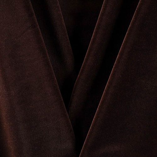 Бархат К32-0391 темно-каштановый однотонный