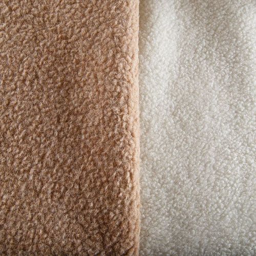 Мех шерстяной 2-х стронний 037-14510 бежево-молочный