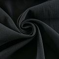 Креп двойной 026-11947 черный однотонный