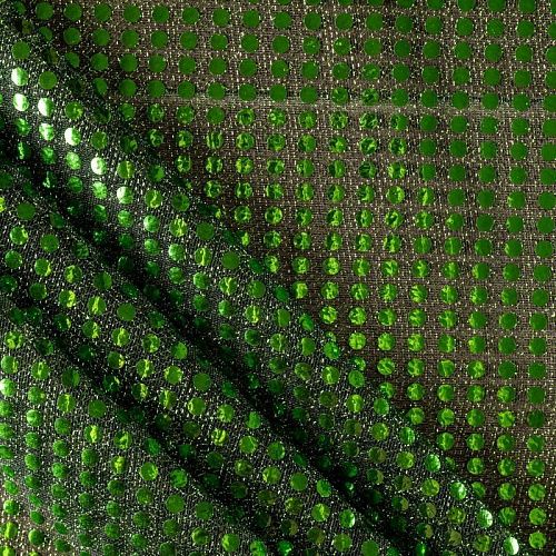 Пайетки на трикотаже К33-1014 col.12 зеленый