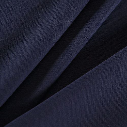 Трикотаж хлопковый 056-16987 темно-синий однотонный