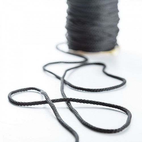 Шнур круглый полиэфир 5 мм с наполнителем 1с-50/35-325 черный