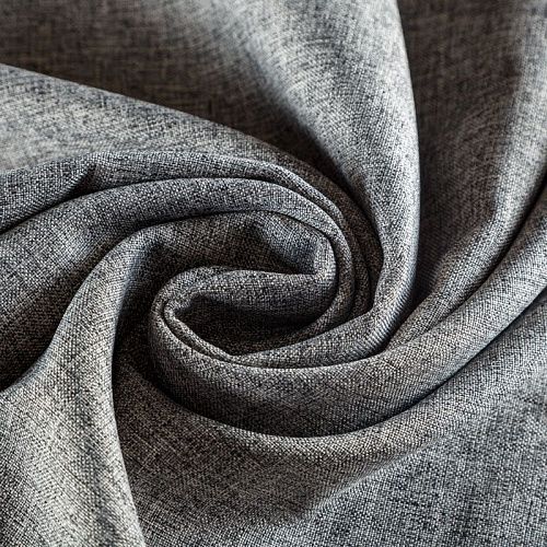 Ткань портьерная лен h-295 см 529-02-251 серый меланж