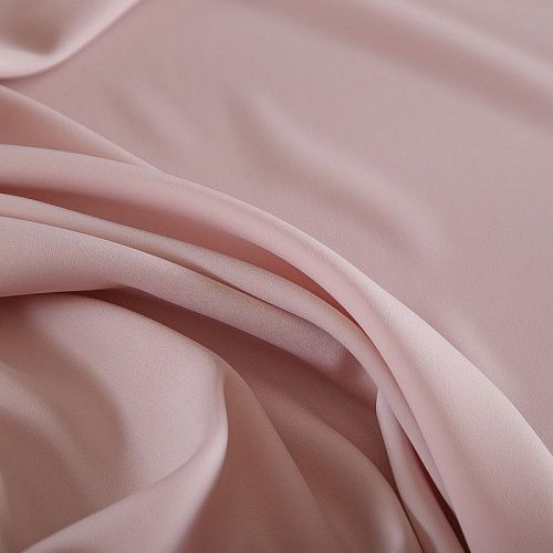Креп 026-18688 розовая пудра однотонный