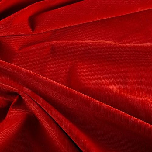 Микровельвет 008-20020 красный однотонный