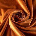 Ткань портьерная бархат h-290 см 09-02-00065 золотистая охра однотонный