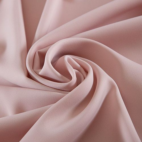 Креп 026-18688 розовая пудра однотонный