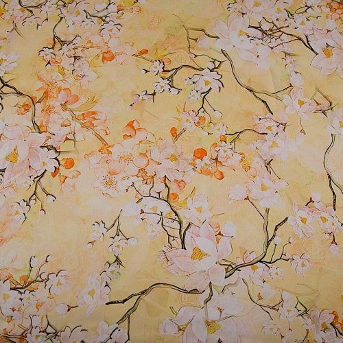 Шелк натуральный Zimmermann 064-19268 дынный принтованный