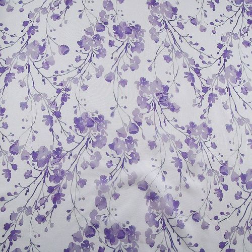 Шифон 068-17369 белый принтованный