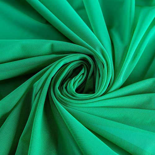 Сетка трикотажная 050-02377 зеленый однотонный