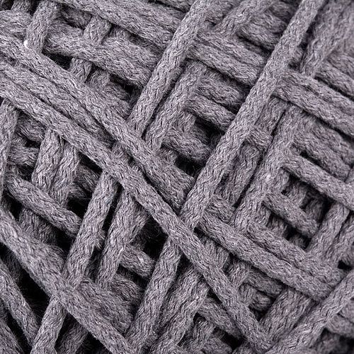 Шнур для макраме 6 мм круглый х/б 60184-12 серый