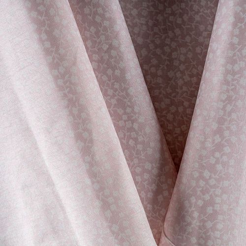 Бязь 007-00681 пудрово-розовый принтованный