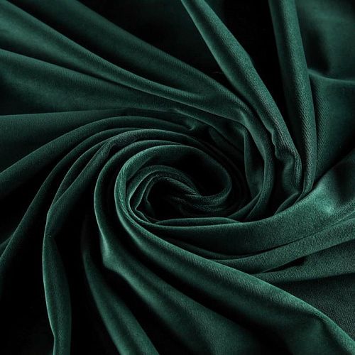 Бархат К22-515 изумрудный однотонный