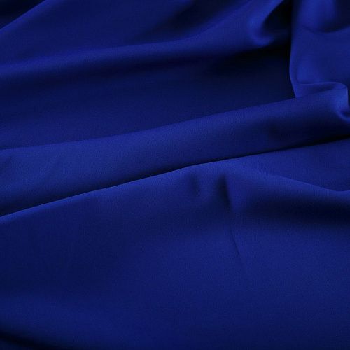 Креп 026-18698 королевский синий однотонный