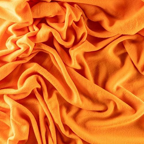 Флис К33-458 оранжевый однотонный