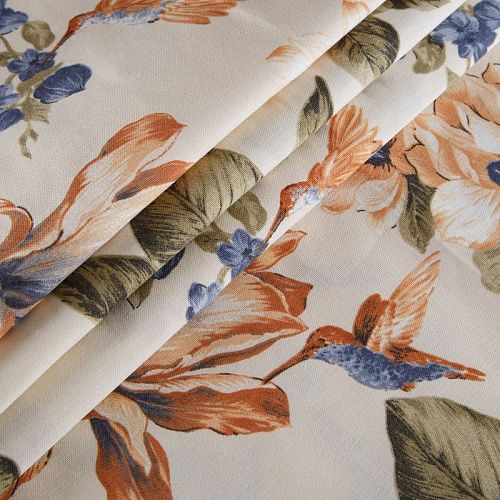 Ткань с водо- и грязеотталкивающей пропиткой 22-02-14693 молочный принтованный