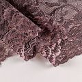 Кружево эластичное 200 мм Ф01-0065 шоколадно-розовый